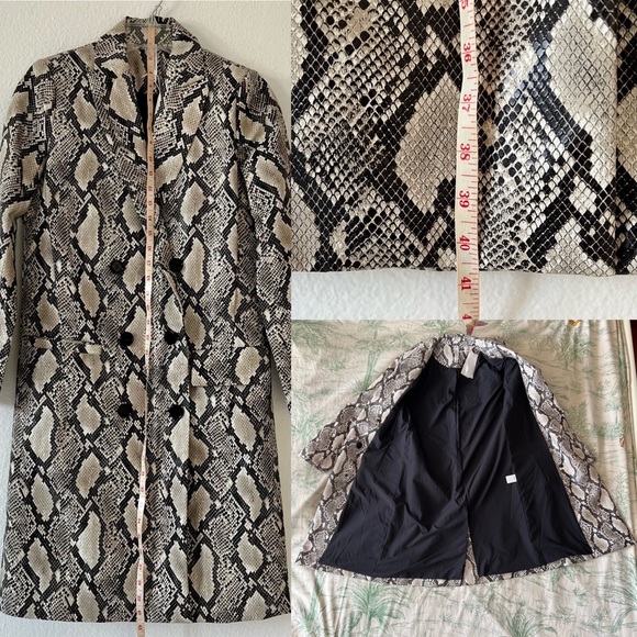 Mural Snakeskin Faux Leather Jacket - Picture 13 of 16